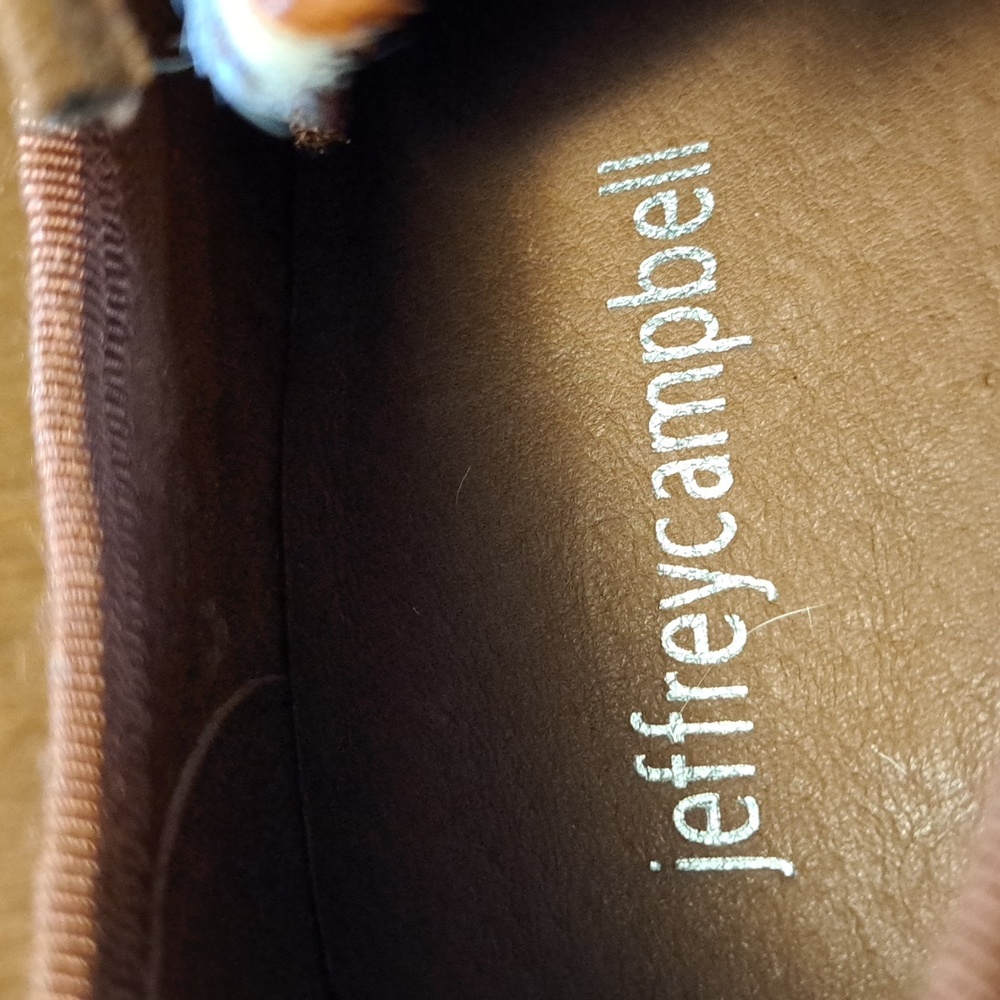 FLASH SALE Jeffrey Campbell Brown and White Leather (Callf Hair) - Picture 4 of 5